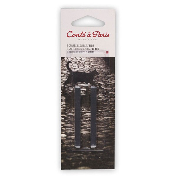 Conte Sketching Crayons Black 2B